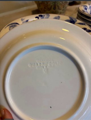 🇮🇹 Vajilla Cerámica Italiana - Quadrifoglio (Diseño