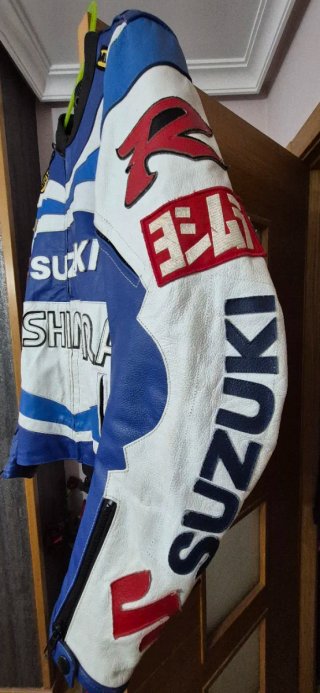 Chaqueta de cuero Suzuki Moto Sportbike