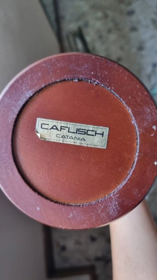 Brocca Thermos Aldo Tura anni '70 ottone e cuoio