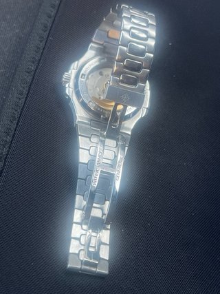 Patek Philippe Geneve Reloj Azul y Plateado