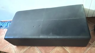 Sofá Diseño Cuero Negro