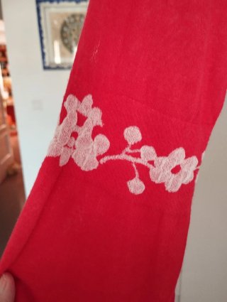 Blusa Aldo Martins roja y blanca