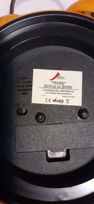 Sveglia arancione per bambini