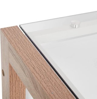 Escritorio cristal y madera DM