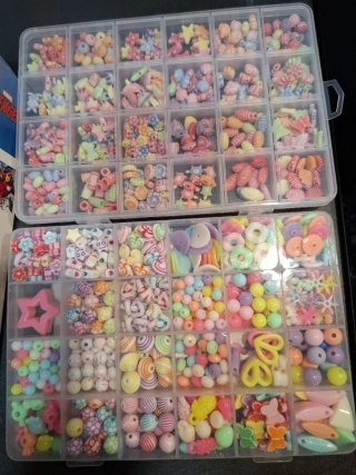 Lote Abalorios Pulseras Niños Manualidades