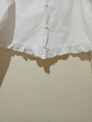 Camisa corta blanca manga larga