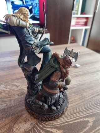 Figura LOTR Legolas y Gimli Resina Pintada