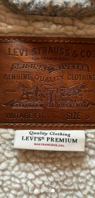 Giubbino Levi's Flanella Beige/Multicolor