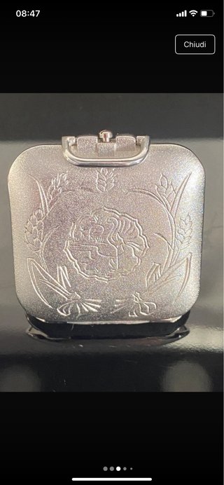 Orologio da tasca/scrivania decorato