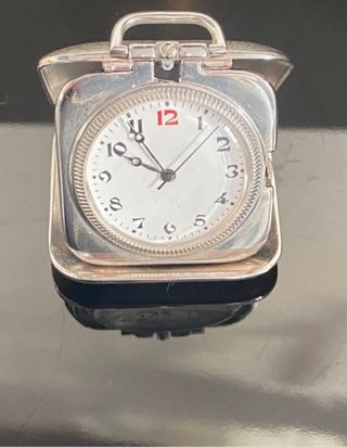 Orologio da tasca/scrivania decorato