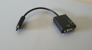 Adaptador HDMI a VGA con salida de audio