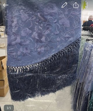 Manton Flamenca Azul/Morado