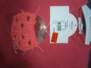 Camiseta Miranda niña mariquita lentejuelas