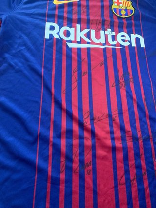 Camiseta FC Barcelona firmada por jugadores