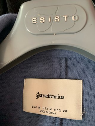 Cappotto Stradivarius Celeste Sotto Ginocchio