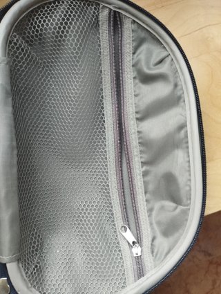 Neceser de viaje azul y gris