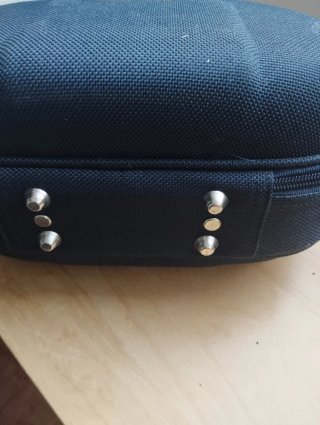 Neceser de viaje azul y gris