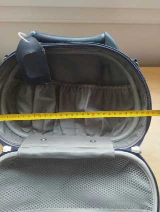 Neceser de viaje azul y gris