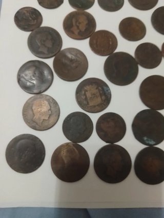 Monedas antiguas siglo XIX España
