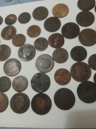 Monedas antiguas siglo XIX España