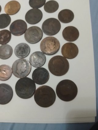 Monedas antiguas siglo XIX España