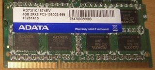 Memorias RAM DDR3 ADATA 4GB