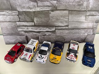 Lotto 6 modellini auto rally 1:43