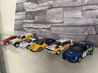 Lotto 6 modellini auto rally 1:43