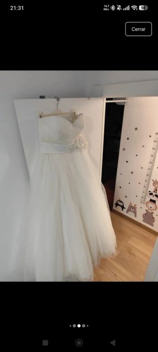 Vestido de Novia Rosa Clará Blanco