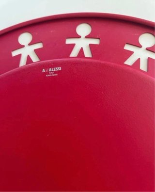 Plato Alessi Girotondo Grande Rojo