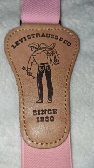 Bretelle Levi's Vintage Anni '80 Rosa