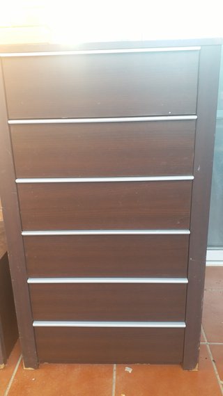 Cómoda de lujo 6 cajones madera