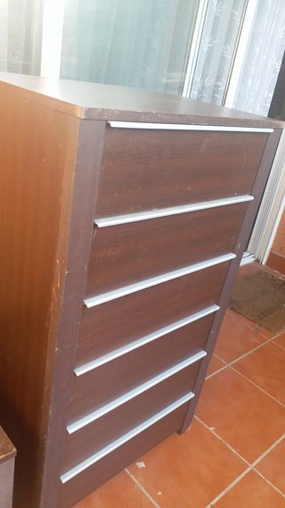 Cómoda de lujo 6 cajones madera