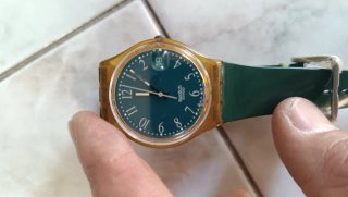 Orologio Swatch Oro e Verde