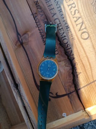 Orologio Swatch Oro e Verde