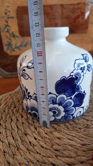 Jarrón Delft azul y blanco