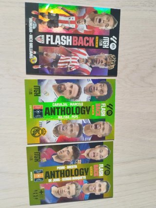Cartas Panini Flashback y Anthology