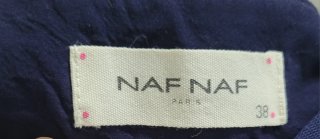 Falda azul de encaje