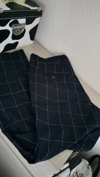 Traje juvenil Alcott cuadros azul oscuro Talla M