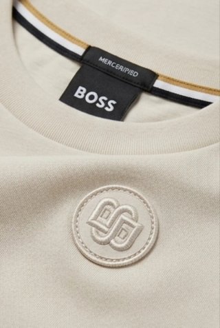 Camiseta BOSS Beige Talla XL Nueva