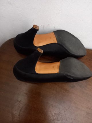 Décolleté Bruno Magli raso nere tg 34