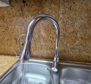 Fregadero doble con 2 grifos (osmosis)