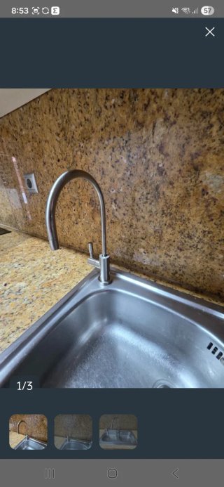 Fregadero doble con 2 grifos (osmosis)