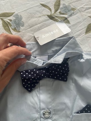 Conjunto niño camisa, pantalón y pajarita