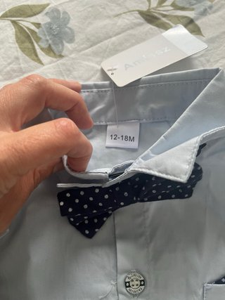 Conjunto niño camisa, pantalón y pajarita