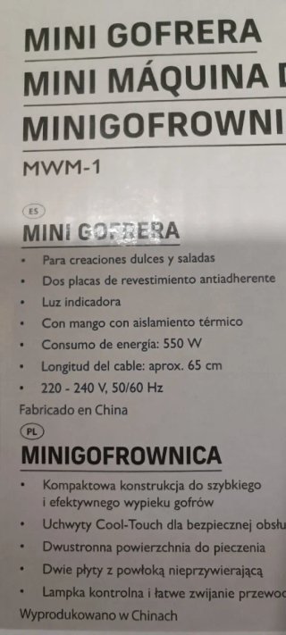 Mini Gofrera Ambiano MWM-1