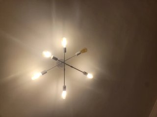 Lámpara Techo Moderna 6 Luces