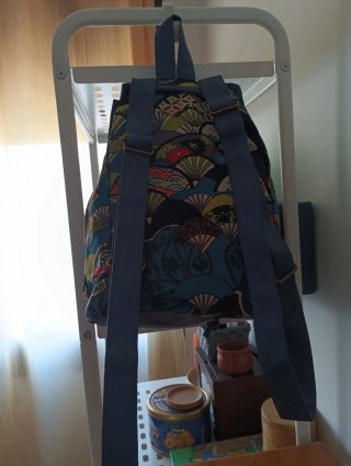Mochila Puma Estampada Azul y Multicolor