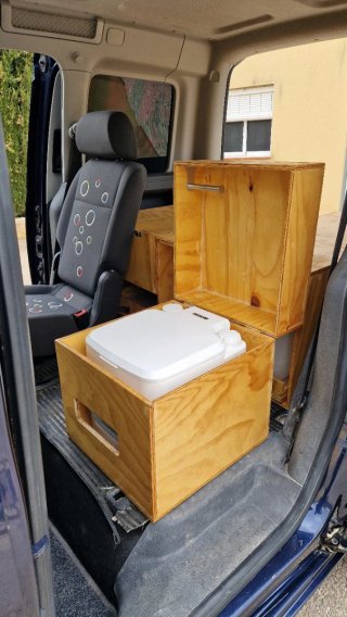 Módulos camper para furgoneta VW Caddy