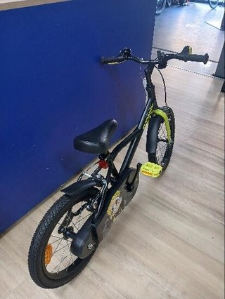 Bicicleta niños 16 pulgadas Btwin 500 Dark Hero negra 4,5 -